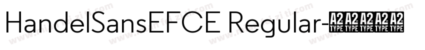 HandelSansEFCE Regular字体转换
